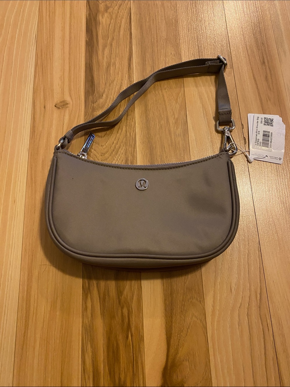 lululemon athletica Taupe Mini Shoulder Bag with Removable Strap
